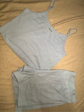 AE Light Blue Women's Ribbed Cami Tank Top sleepwear